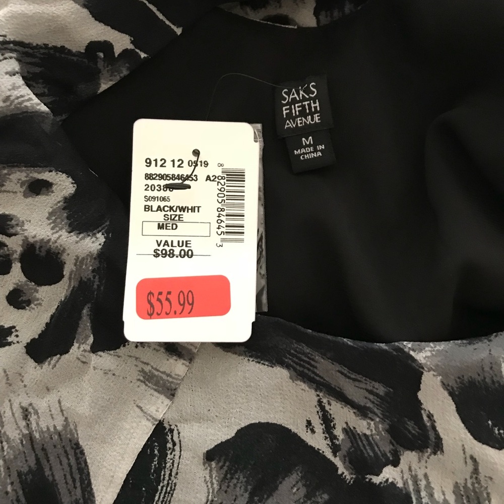 Saks Fifth Ave Silk M - Picture 5 of 7